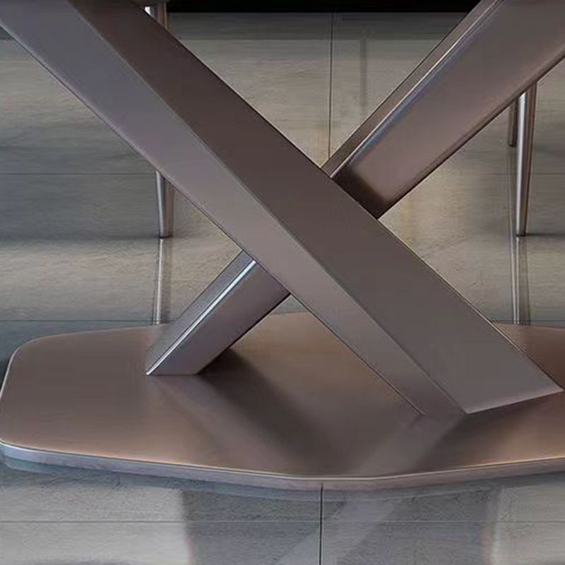 Dinner Room Luxury Dining Table Kitchen Stone Pedestal Dining Table