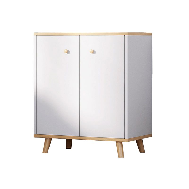 Coffre d'accent contemporain 13,38 "Coffre rectangle de bois de large avec des tiroirs