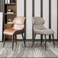 Modern Simple Side Chair Faux Leather Wingback Chair for Bedroom