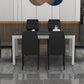 Metal Modern Rectangle Indoor Table Glass Top Table for Dining Room and Kitchen Clearhalo 'Dining Tables & Seating' 'Dining Tables' 'dining_table' 'furn' 'furn_dining_table' 'Furniture' 'Kitchen & Dining Furniture' 1200x1200_812e8e78-ae11-4649-98a7-c463447c6c77