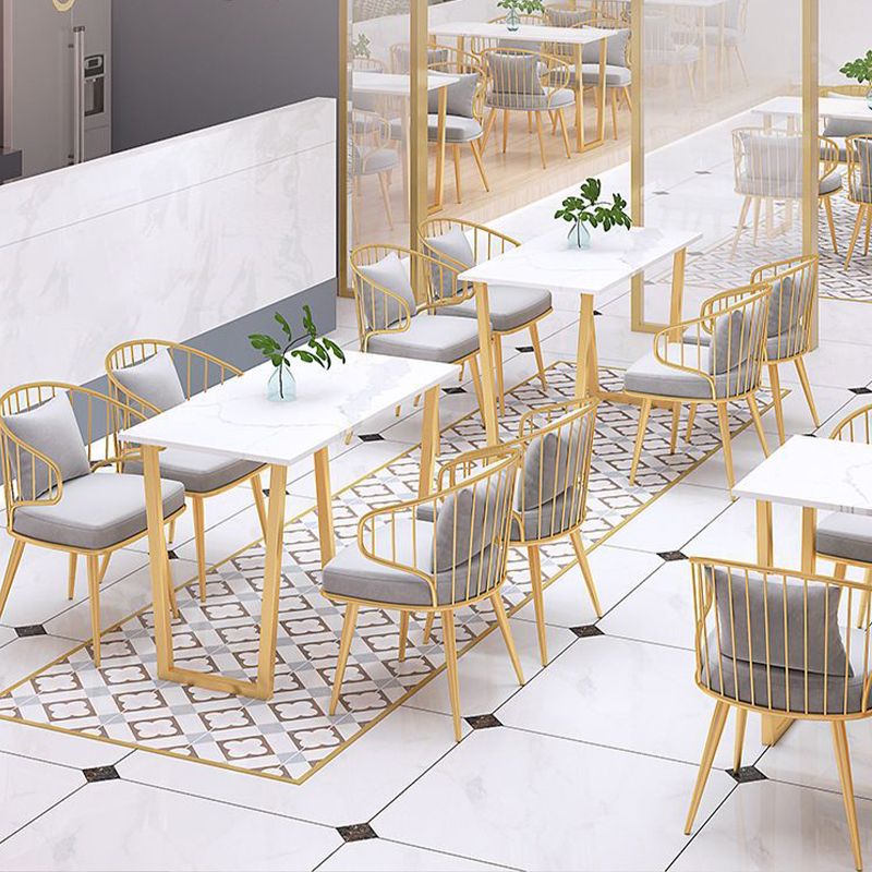 Glamour chaises de salle à manger rembourrées