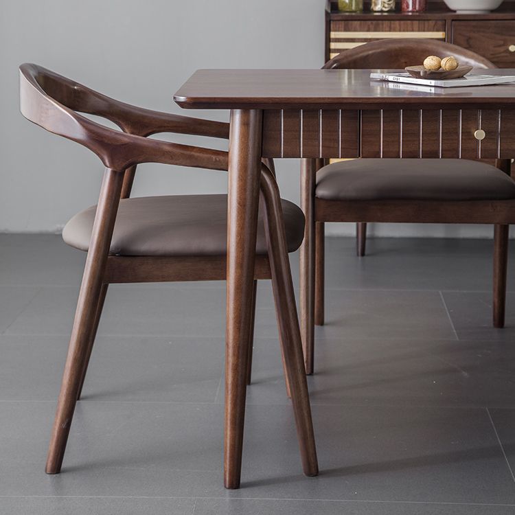 Hickory Rectangle Wood Table Storage Dining Table with 4 Legs for Restaurant Clearhalo ' dining_table' 'Dining Tables & Seating' 'Dining Tables' 'furn' 'furn_dining_table' 'Furniture' 'furniture_dining_table' 'Kitchen & Dining Furniture' 'kitchen&dining_furn' 'kitchen' 'kitchen_dining_table' 1200x1200_8132099e-bb5d-463a-9a41-eac6dd81d3a1