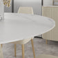 Traditional Luxury Dining Table Round Sintered Stone Dining Table for Home Clearhalo ' dining_table' 'Dining Tables & Seating' 'Dining Tables' 'furn' 'furn_dining_table' 'Furniture' 'furniture_dining_table' 'Kitchen & Dining Furniture' 'kitchen&dining_furn' 'kitchen' 'kitchen_dining_table' 1200x1200_813226b1-666d-480a-8c2b-4299f4d5457e