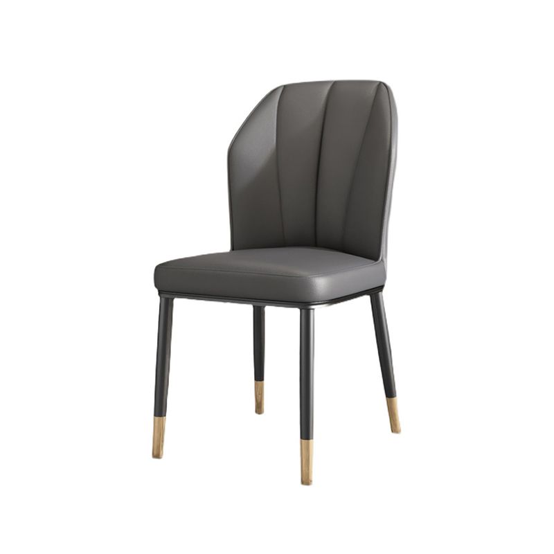 Luxury Style Metal Chair Parsons Kitchen Dining Side Chair for Dinning Room Clearhalo 'Dining Chairs' 'Dining Tables & Seating' 'dining_chair' 'furn' 'furn_dining_chair' 'Furniture' 'Kitchen & Dining Furniture' 1200x1200_8134fda5-d395-4309-92cc-343608e6725c