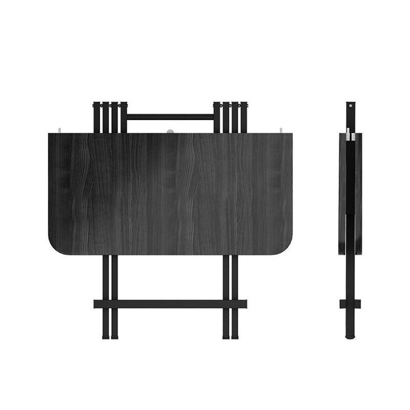 Metal and Wood Table Mid-Century Modern Style Folding Dining Table Clearhalo 'Dining Tables & Seating' 'Dining Tables' 'dining_table' 'furn' 'furn_dining_table' 'Furniture' 'Kitchen & Dining Furniture' 1200x1200_813657a5-b0f6-44fb-b068-1a6b738639ac