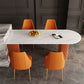 Traditional Luxury Dining Table White Sintered Stone Double Pedestal Table for Kitchen Clearhalo ' dining_table' 'Dining Tables & Seating' 'Dining Tables' 'furn' 'furn_dining_table' 'Furniture' 'furniture_dining_table' 'Kitchen & Dining Furniture' 'kitchen&dining_furn' 'kitchen' 'kitchen_dining_table' 1200x1200_8137132a-f660-4c4b-8c22-485de77ab138