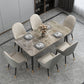 Rectangle Contemporary Style Dining Room Set Sintered Stone Dining Furniture Set with 4 Legs Table Clearhalo 'Dining Room Sets' 'Dining Tables & Seating' 'dining_room_set' 'furn' 'furn_dining_room_set' 'Furniture' 'furniture_dining_room_set' 'Kitchen & Dining Furniture' 'kitchen&dining_furn' 'kitchen' 1200x1200_8137f209-dec5-41b6-88b4-35fd8feffcf3
