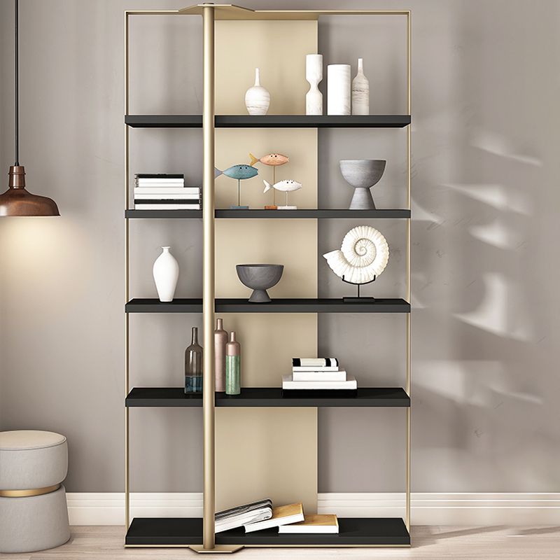 Glam Open Back Shelf Bookcase Metal Book Shelf for Study Room Clearhalo 'Bookcases' 'furn' 'furn_bookcases' 'Furniture' 'Office Furniture' 1200x1200_8139c68b-63c9-4eb5-a0e1-60ef2b34b46f