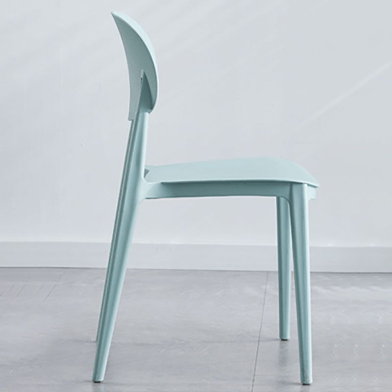 Contemporary Stackable Chairs Open Back Kitchen Armless Chairs with Plastic Legs Clearhalo 'Dining Chairs' 'Dining Tables & Seating' 'dining_chair' 'furn' 'furn_dining_chair' 'Furniture' 'furniture_dining_chair' 'Kitchen & Dining Furniture' 1200x1200_813b91c0-86bf-4f0b-867f-79623c45edc6