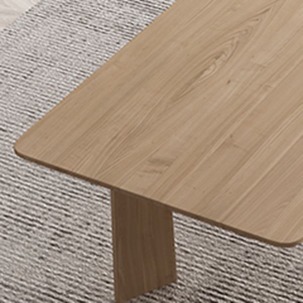 長方形のダイニングルームセット1/5/6/7ピース工業用木製テーブルとアームレスのチアー