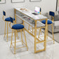 Glam Style Bar Set 1/2/3/5 Pieces Faux Marble Rectangle Counter Set Clearhalo 'Bar Furniture' 'furn' 'furn_home_bar_bar_sets' 'Furniture' 'Home Bars & Bar Sets' 'home_bar_bar_sets' 'Kitchen & Dining Furniture' 1200x1200_813c4f9f-5df6-4368-800d-9af33efb9abf