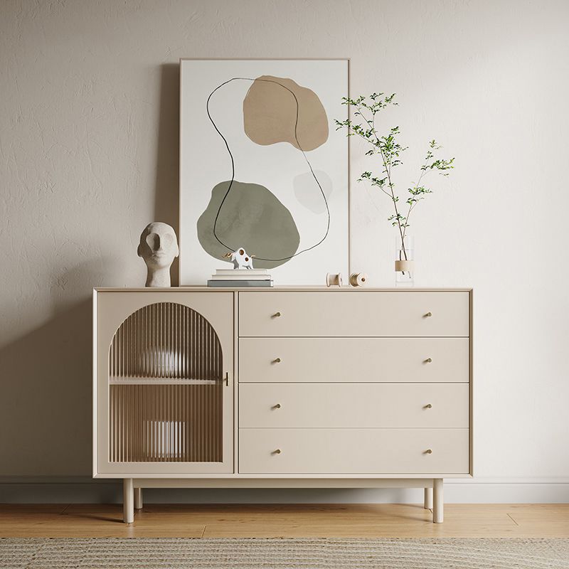 Contemporary Dining Buffet with Drawers Wood Buffet Server for Kitchen Clearhalo 'buffet_sideboard' 'Buffets & Sideboards' 'furn' 'furn_buffet_sideboard' 'Furniture' 'Kitchen & Dining Furniture' 1200x1200_813e048e-81de-48d9-96fc-13e960145f22