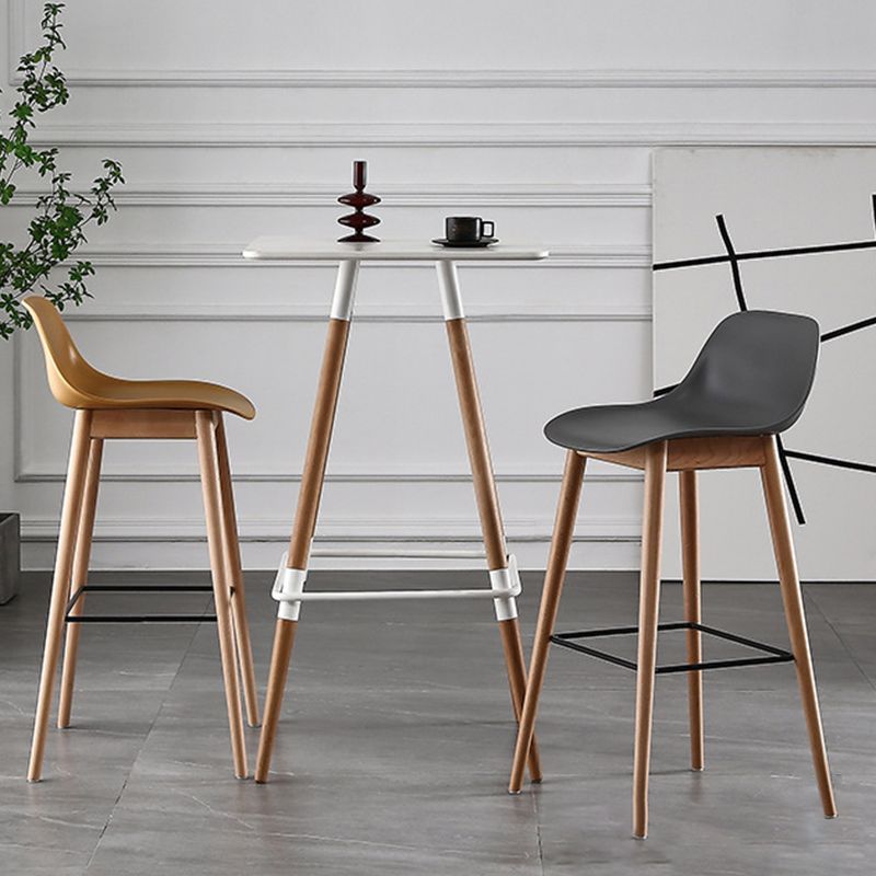 Nordic Style Plastic Wood Barstool 4 Legs Backrest Colorful Bar Stool, Set of 2 Clearhalo 'Bar Furniture' 'Bar Stools' 'bar_stools' 'furn' 'furn_bar_stools' 'furniture_bar_stools' 'Kitchen & Dining Furniture' 'kitchen&dining_furn' 'kitchen' 'kitchen_furn' Furniture' 1200x1200_813ee142-1a91-48fd-93e0-06829bc195ac