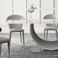Designer Style Sintered Stone Top Dining Set Rectangle 1/2/3/4/5/7 Pieces Dining Table Set Clearhalo 'Dining Room Sets' 'Dining Tables & Seating' 'dining_room_set' 'furn' 'furn_dining_room_set' 'Furniture' 'Kitchen & Dining Furniture' 1200x1200_813f0626-cd07-40f4-9e9a-2fa0519efdb2