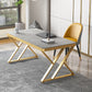 29 "H Glam Writing Desk Bureau de bureau en métal rectangulaire pour le bureau