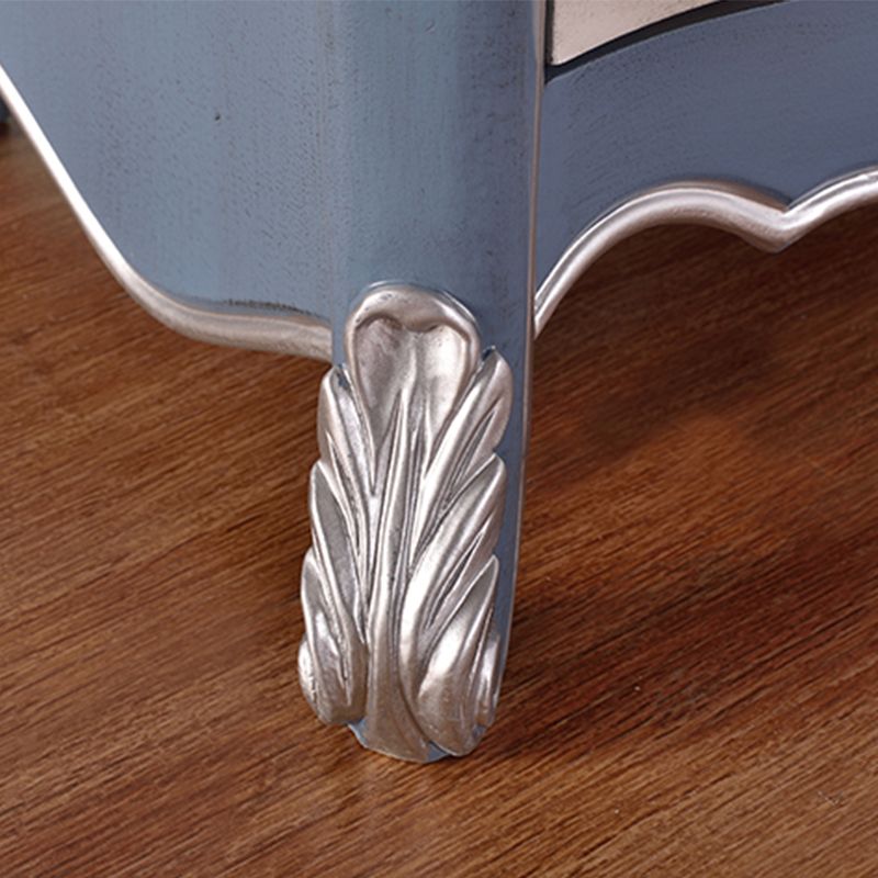 Mesa de centro de madera de 4 patas con cajones de almacenamiento Rectángulo francés del país