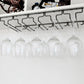 Contemporary Hanging Glass & Stemware Holder Stainless Steel Glass Rack in Black Clearhalo 'furn' 'furn_wine_racks' 'Furniture' 'Kitchen & Dining Furniture' 'Wine Racks' 'wine_racks' 1200x1200_8143de1a-727a-4442-acca-ea4a0e659bc4