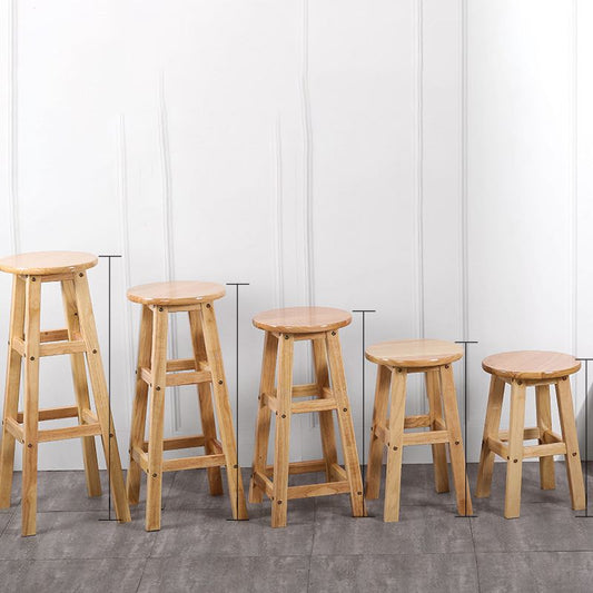 Modern Armless Backless Counter Stool Wood Cafe Bar Stool with Seat and Pedal Clearhalo 'Bar Furniture' 'Bar Stools' 'bar_stools' 'furn' 'furn_bar_stools' 'Furniture' 'furniture_bar_stools' 'Kitchen & Dining Furniture' 1200x1200_8144772a-24ed-48a5-ab43-188b805f58c5