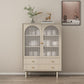 Contemporary Solid Wood Accent Cabinet Beige 2/4-Drawer Chest with Rattan Accent Clearhalo 'Cabinets & Chests' 'cabinets_chests' 'furn' 'furn_cabinets_chests' 'Furniture' 'Living Room Furniture' 1200x1200_814820de-cccd-4662-b8d7-a2262209b484