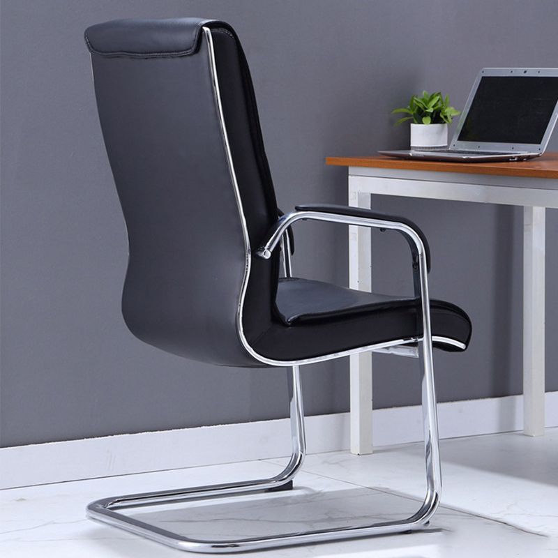 Black Microfiber Mesh Desk Chair Modern No Distressing Office Chair Clearhalo 'furn' 'furn_office_chair' 'Furniture' 'Office Chairs' 'Office Furniture' 'office_chair' 1200x1200_814a3f5a-53ce-472a-bd69-fb4e1ba722ee