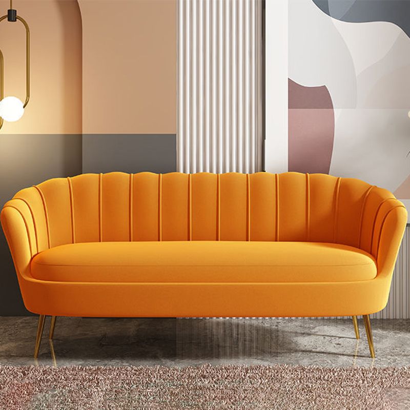 Canapé arrière cousu glam classique avec des pattes d'épingle à cheveux pour appartement