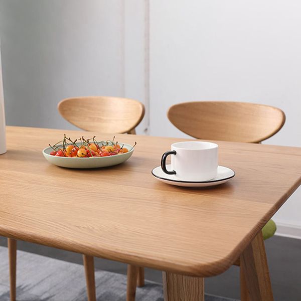 Rectangle White Oak Solid Wood Table Modern Dining Table Double Pedestal for Restaurant Clearhalo ' dining_table' 'Dining Tables & Seating' 'Dining Tables' 'furn' 'furn_dining_table' 'Furniture' 'furniture_dining_table' 'Kitchen & Dining Furniture' 'kitchen&dining_furn' 'kitchen' 'kitchen_dining_table' 1200x1200_814c25be-94f1-48ca-bc5a-f49a51847b0b