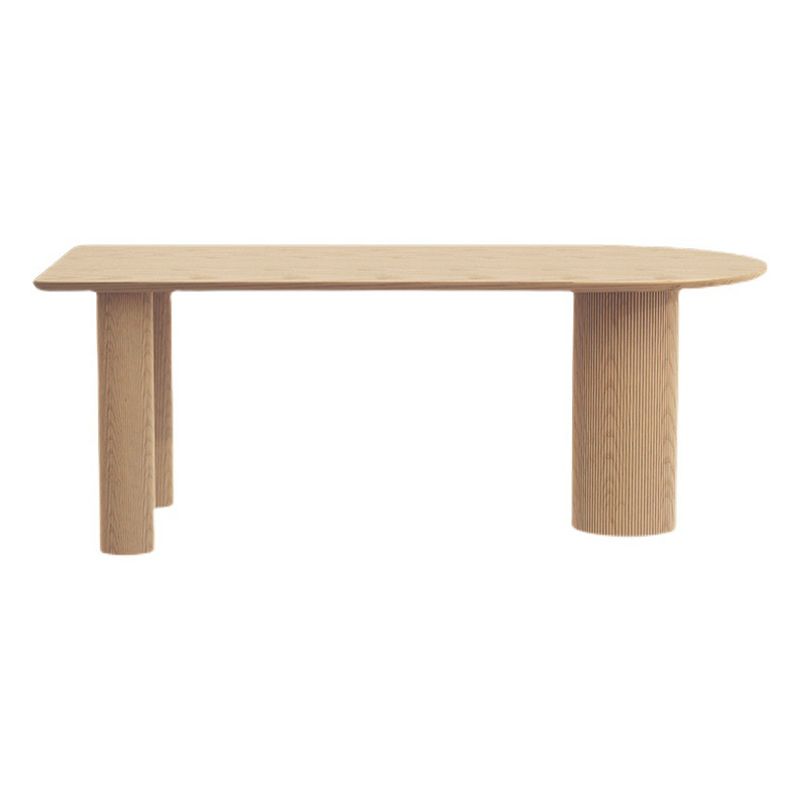 Pine Solid Wood Dining Table Modern Free Form Dining Table with Natural Finish Legs Clearhalo 'Dining Tables & Seating' 'Dining Tables' 'dining_table' 'furn' 'furn_dining_table' 'Furniture' 'Kitchen & Dining Furniture' 1200x1200_814d7773-b7a1-4149-99c9-ccf24f6983fd