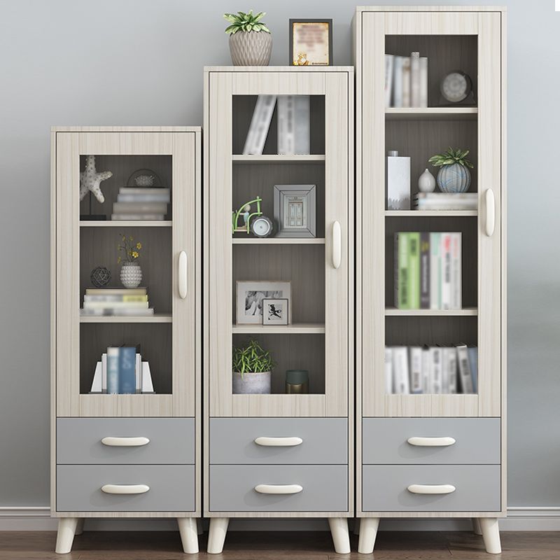 Contemporary Style Standard Bookcase Vertical Book Shelf with Drawer Storage Clearhalo 'Bookcases' 'furn' 'furn_bookcases' 'Furniture' 'furniture_bookcases' 'kitchen' 'kitchen_bookcases' 'Living Room Furniture' 'Office Furniture' 1200x1200_814ee65d-ddde-4959-8d90-6200022ac70c