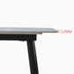 Metal Industrial Rectangle Dining Table Sintered Stone Top Table with Legs Clearhalo 'Dining Tables & Seating' 'Dining Tables' 'dining_table' 'furn' 'furn_dining_table' 'Furniture' 'Kitchen & Dining Furniture' 1200x1200_8151d34b-d6e0-4603-8a4e-7e6fdb3d29bf