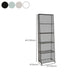 Urban Closed Back Bookshelf Metal Vertical Bookcase for Living Room