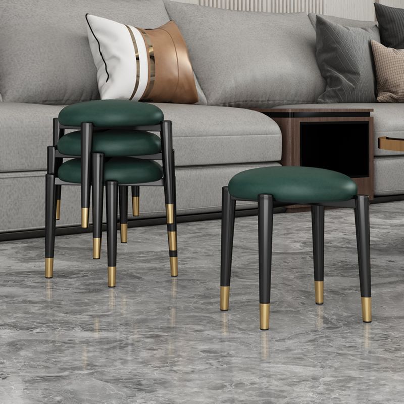 Zeitgenössische runde wasserfeste osmanische Kunstlederpolsterstandard