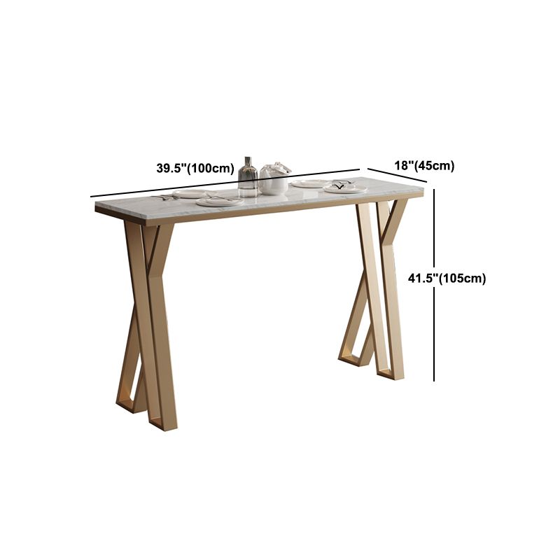 Set di altezza da banco glam interno 1/2/3/5/7 pezzi set di pub top in pietra bianca rettangolo