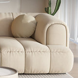 25.59" Tall Contemporary Sectional Recessed Arm Sectional for Living Room