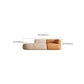 Minimalist 27.6-In H Sofa and Chaise Brown & Beige Sofa with One Side Arm Clearhalo 'furn' 'furn_sectionals' 'Furniture' 'Living Room Furniture' 'Sectionals' 1200x1200_8154ea7a-1ddb-4e39-8b78-8418cf43c485