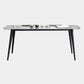 Sintered Stone Top Dining Table Rectangle Table with Metal 4 Legs for Restaurant Clearhalo 'Dining Tables & Seating' 'Dining Tables' 'dining_table' 'furn' 'furn_dining_table' 'Furniture' 'furniture_dining_table' 'Kitchen & Dining Furniture' 'kitchen' 'kitchen_dining_table' 1200x1200_8155927e-4101-41fa-b587-13922fc01d8e