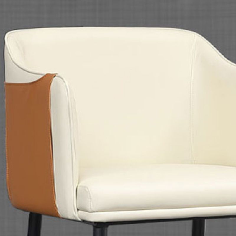Contemporary Arm Chair Home Faux Leather Upholstered Dining Chair Clearhalo 'Dining Chairs' 'Dining Tables & Seating' 'dining_chair' 'furn' 'furn_dining_chair' 'Furniture' 'Kitchen & Dining Furniture' 1200x1200_8156f0fc-ccf5-4c7d-bf36-92e65c417d54