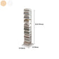 Modern 13.77" Wide Etagere Book Shelf Manufactured Wood Bookcase