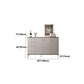 Soggiorno sideboard glam cabinet mobile sideboidale regolabile a scaffalatura con cassetti