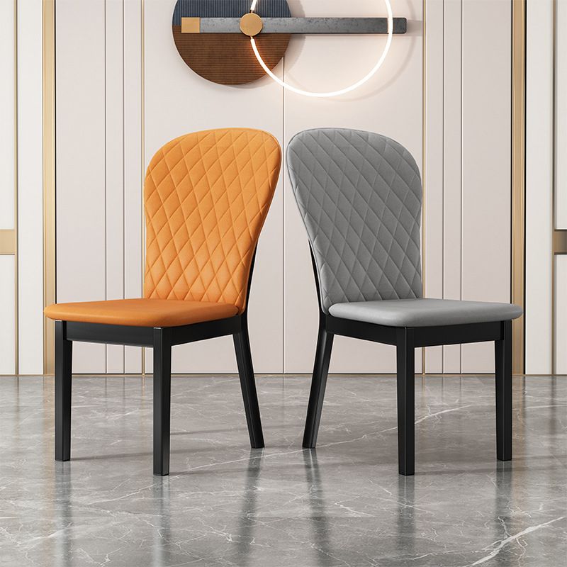 Sedia laterale per interni industriali in legno parsons sedia a braccia