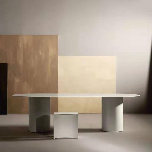 Bureau de bureau ovale en bois massif du bureau contemporain pour salle de réunion