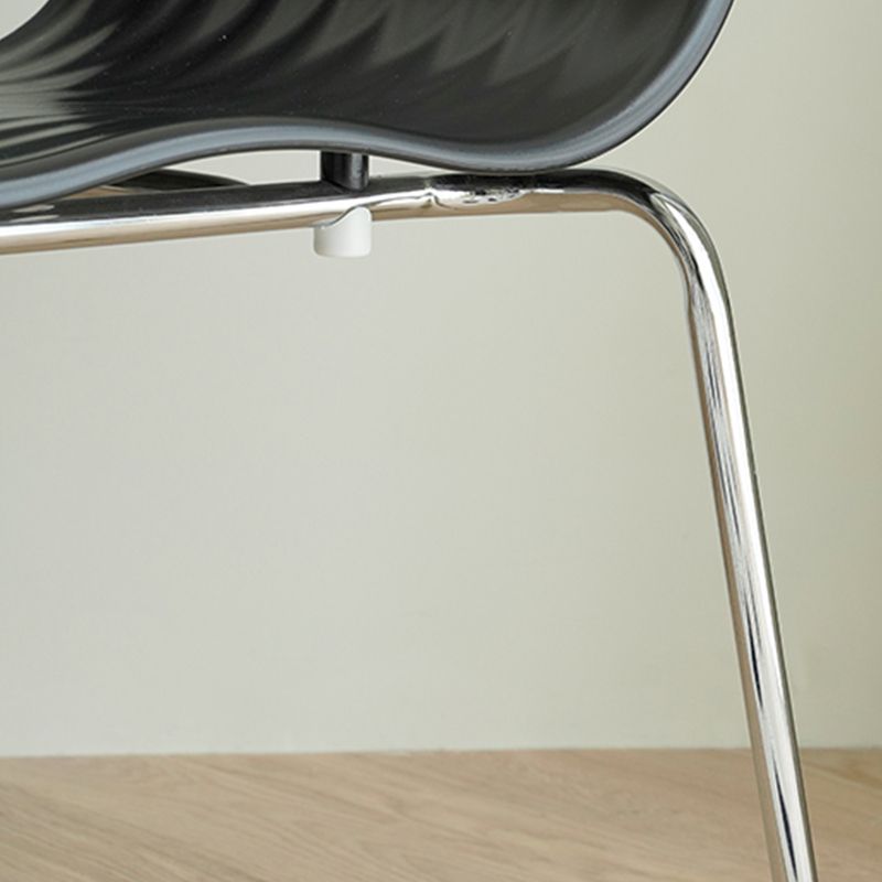 Beistellstuhl im Industriestil, Kunststoff-Esszimmerstuhl für den Innenbereich für das Wohnzimmer