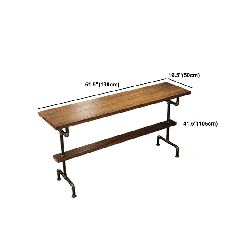 Ensemble de table de pub industriel rectangle 1/2/4/7 pièces COMPTENDRE DE COMPRÉTENCE EN BOISS