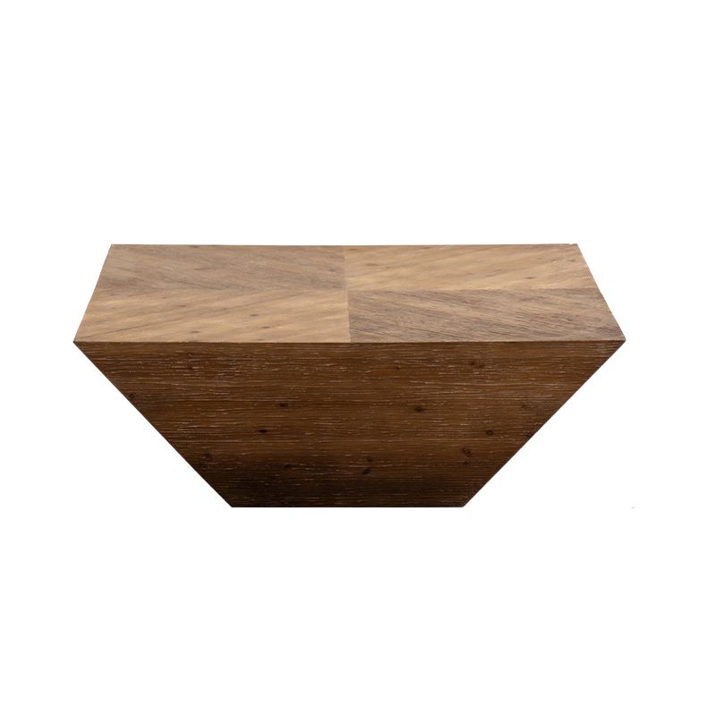French Country Geometric Coffee or End Table Wood Coffee Table