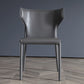 Wingback Armless Dining Chairs Modern Faux Leather Side Chair