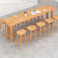 Modern Beige Wood Bar Dining Table Rectangle Indoor Bistro Table with Footrest Clearhalo 'Bar Furniture' 'Bar Tables' 'bar_tables' 'furn' 'furn_bar_tables' 'Furniture' 'furniture_bar_tables' 'Kitchen & Dining Furniture' 1200x1200_816727af-0835-4f6a-847d-dd673cfd2e8c