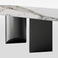 Industrial Standard Rectangle Shape Table Gray Sintered Stone Dining Table for Kitchen Clearhalo ' dining_table' 'Dining Tables & Seating' 'Dining Tables' 'furn' 'furn_dining_table' 'Furniture' 'furniture_dining_table' 'Kitchen & Dining Furniture' 'kitchen&dining_furn' 'kitchen' 'kitchen_dining_table' 1200x1200_816871db-f8ce-480c-bd21-43d2112ff930