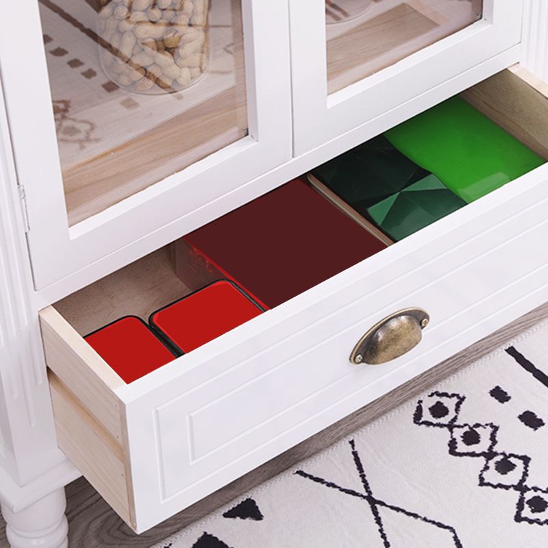 23.62 "L x 13.77" W Industrial Wood Accent Cabinet met lade rechthoekige zijkast