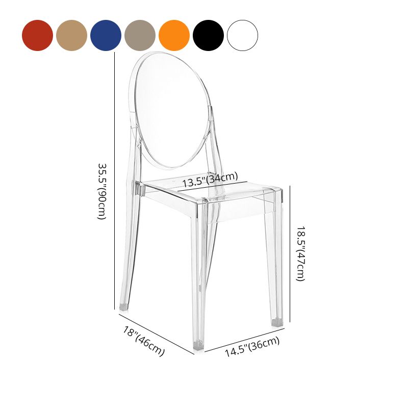 Scandinavian Style Dining Side Chair Open Back Plastic Dining Armless Chairs (Set of 4) Clearhalo ' kitchen&dining_furn' 'Dining Chairs' 'Dining Tables & Seating' 'dining_chair' 'furn' 'furn_dining_chair' 'Furniture' 'furniture_dining_chair' 'Kitchen & Dining Furniture' 'kitchen' 1200x1200_8169b028-47cb-4230-bb51-890ea5d2fc44