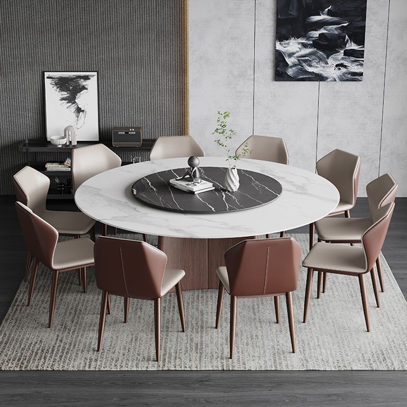 Contemporary 1/3/4/7/11 Pieces Furniture Round Stone Dining Set for Home Clearhalo 'Dining Room Sets' 'Dining Tables & Seating' 'dining_room_set' 'furn' 'furn_dining_room_set' 'Furniture' 'Kitchen & Dining Furniture' 1200x1200_816a92c2-fd9e-40da-8983-e2fb9b0769a9