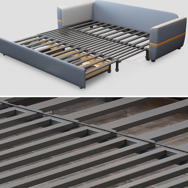 Divano convertibili convertibili imbottiti divano per dormiente in vetrina con archiviazione